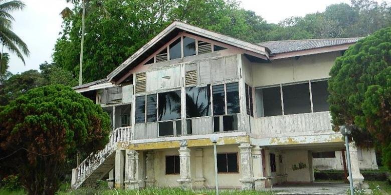 Rumah kosong di Pulau Sambu Batam (travel.kompas.com)