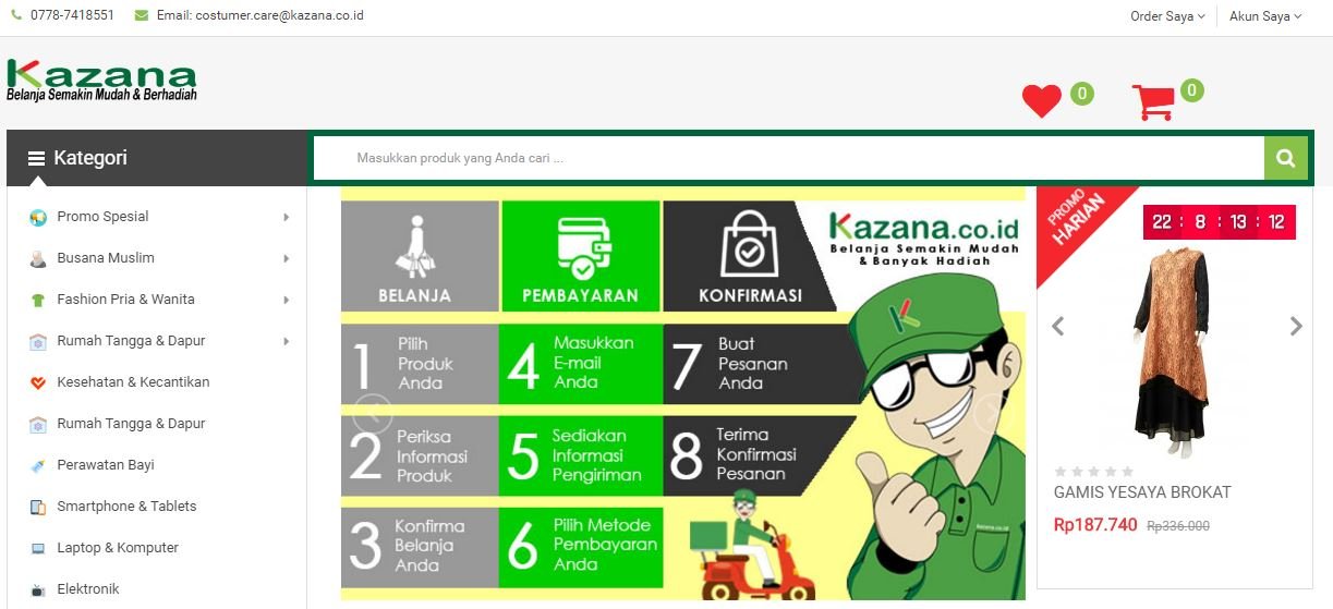 Website Kazana Online