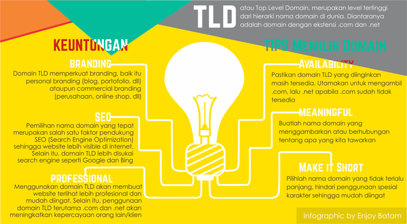 Infografik Keunggulan menggunakan top domain level .net/.com