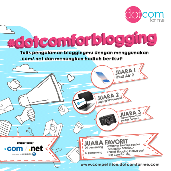 dotcomforme blog competition 01 - Keunggulan menggunakan top domain level .net/.com