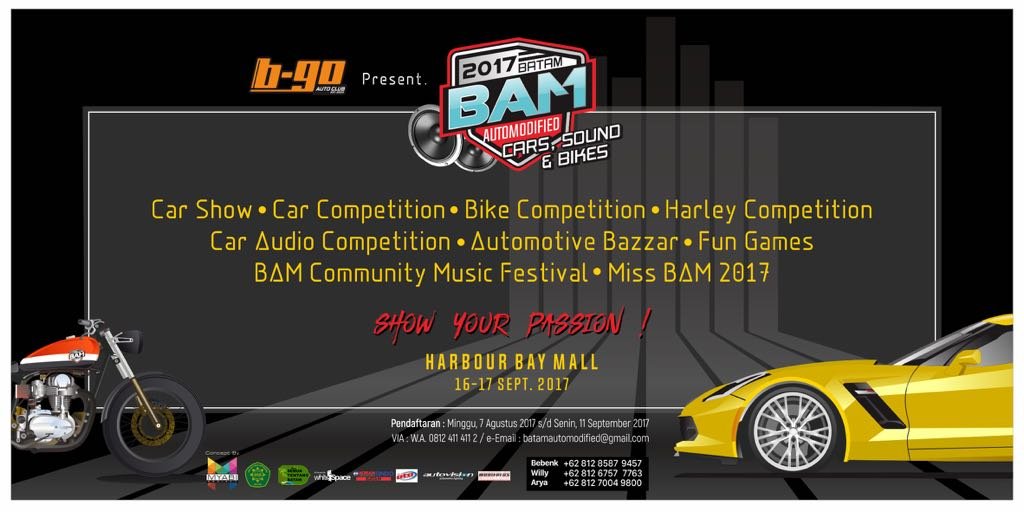 Batam Automodified 2017, Harbour Bay Mall, 16 - 17 September 2017