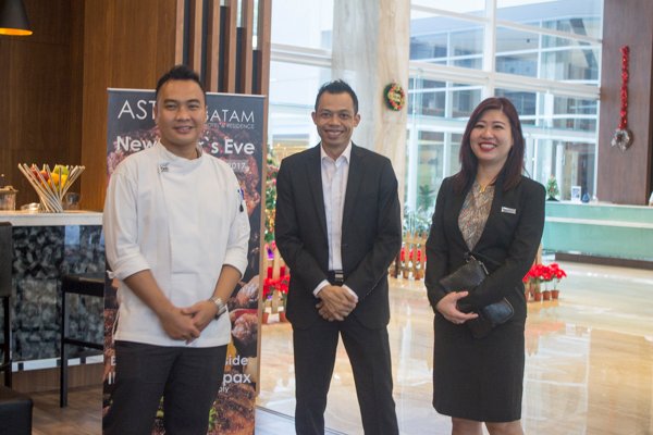 Executive Chef, F&B Manager dan Direktur Sales & Marketing Aston Batam Hotel & Residence