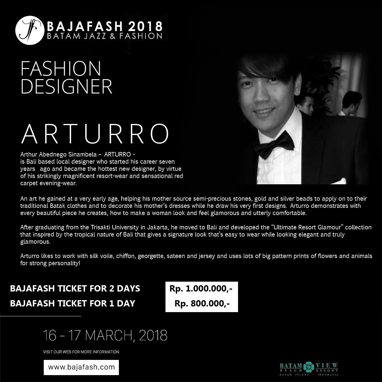 Arturro di Bajafash 2018