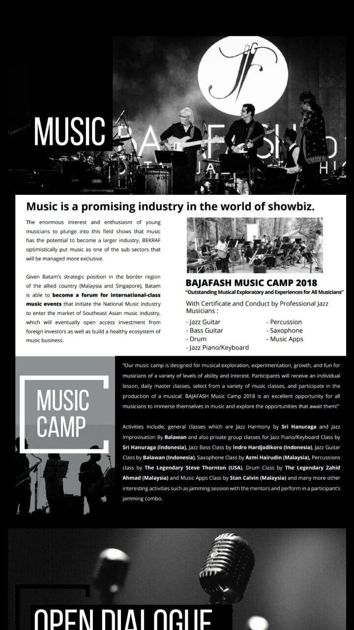 Bajafash music camp 2018 belajar dari ahlinya