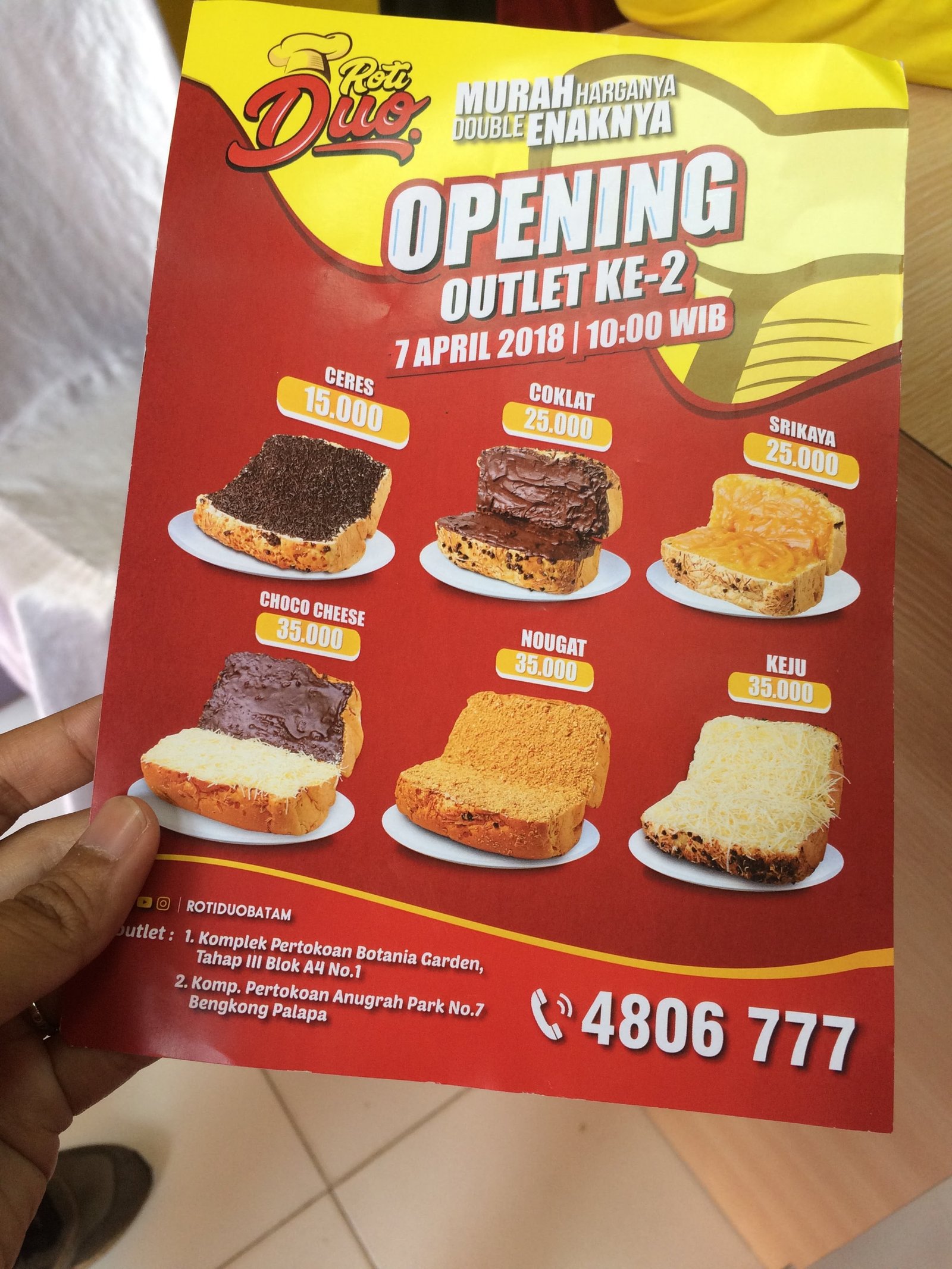 Roti Duo, Roti Kekinian Batam yang Enak Rasanya dan Terjangkau Harganya